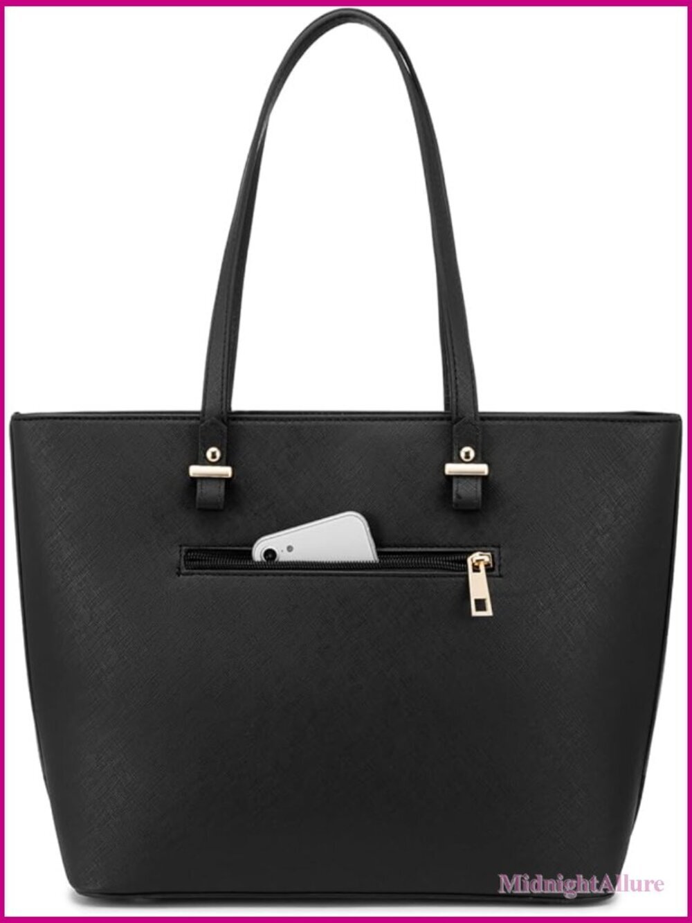 Large Women's Fashion Tote Bag Shoulder Handbag Top Handle Satchel with Pocket